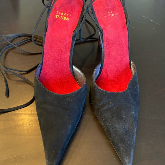 Stuart Weitzman black & red heels - Picture 5 of 11